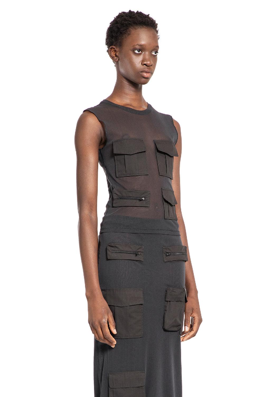 Antonioli ACNE STUDIOS WOMAN GREY T-SHIRTS & TANK TOPS 2025