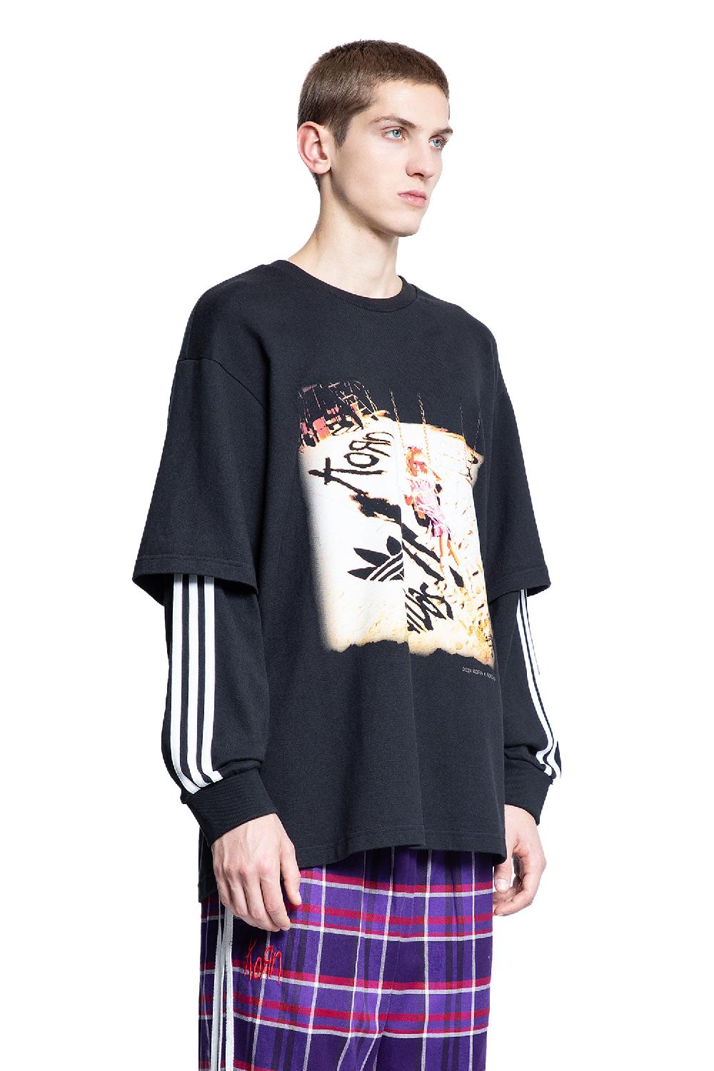 Antonioli ADIDAS MAN BLACK T-SHIRTS & TANK TOPS Offerta
