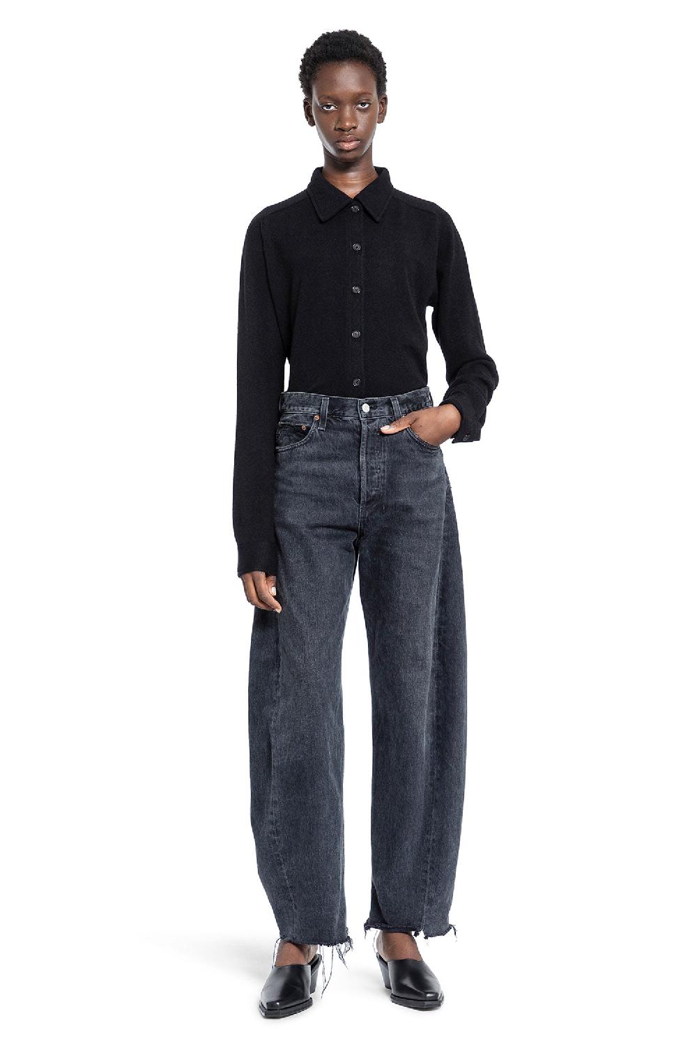 Antonioli AGOLDE WOMAN BLACK JEANS In Vendita