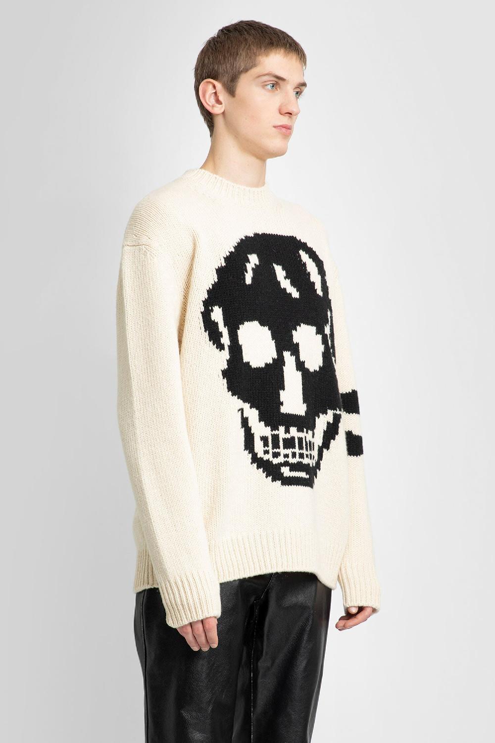 Antonioli ALEXANDER MCQUEEN MAN BEIGE KNITWEAR Qualità Garantita