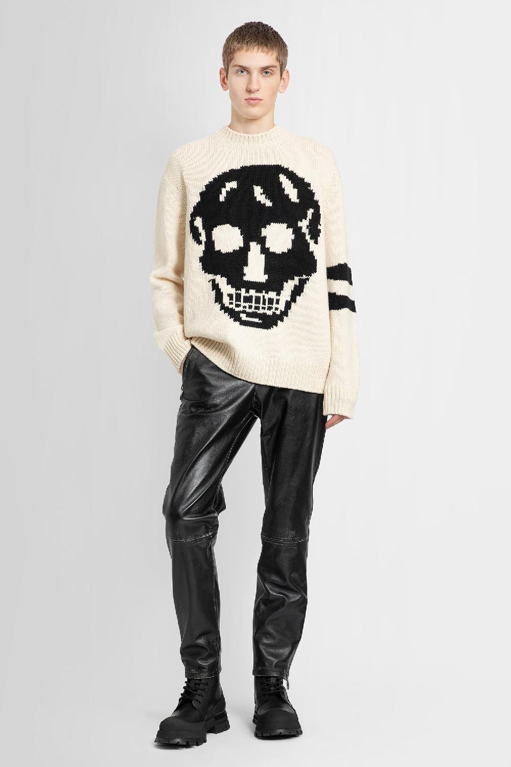Antonioli ALEXANDER MCQUEEN MAN BEIGE KNITWEAR Qualità Garantita