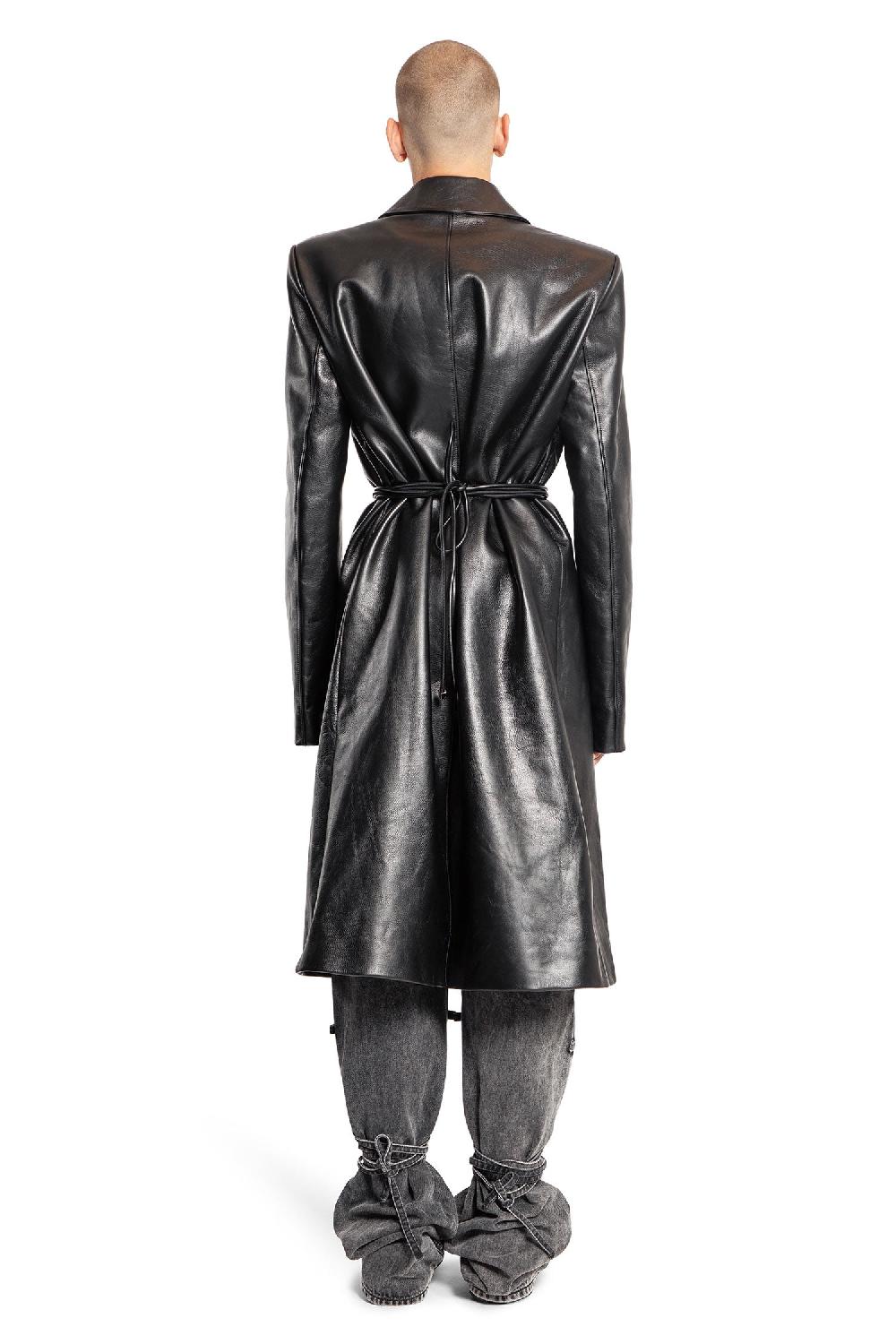 Antonioli ALEXANDER MCQUEEN MAN BLACK COATS Affare Del Giorno