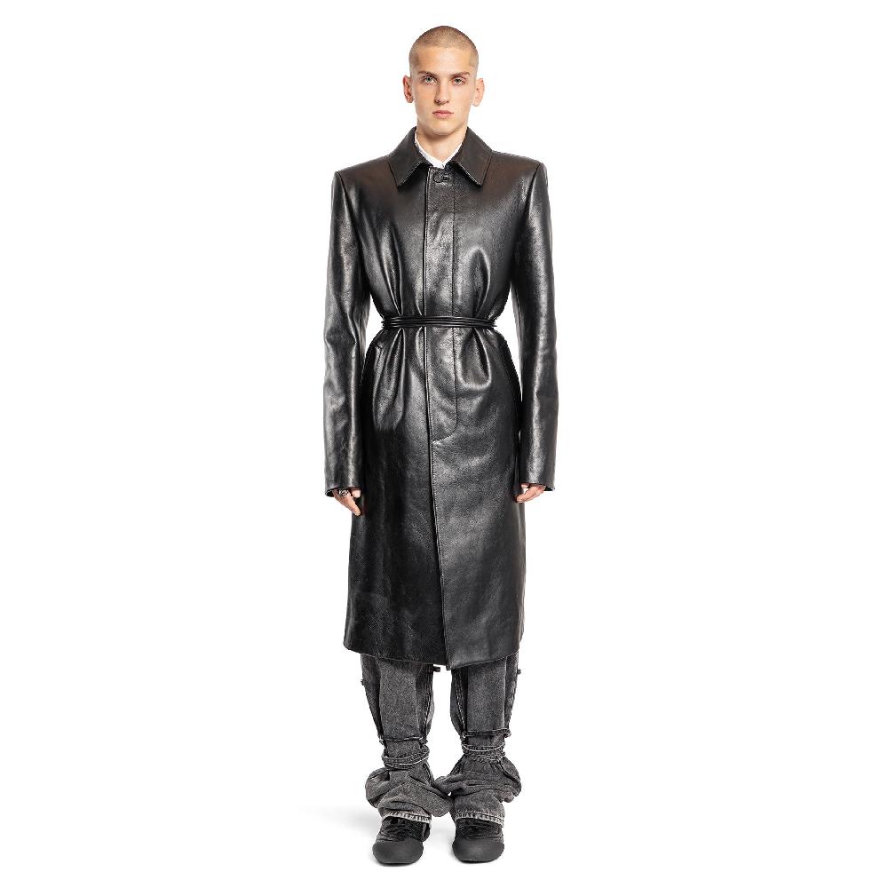 Antonioli ALEXANDER MCQUEEN MAN BLACK COATS Affare Del Giorno