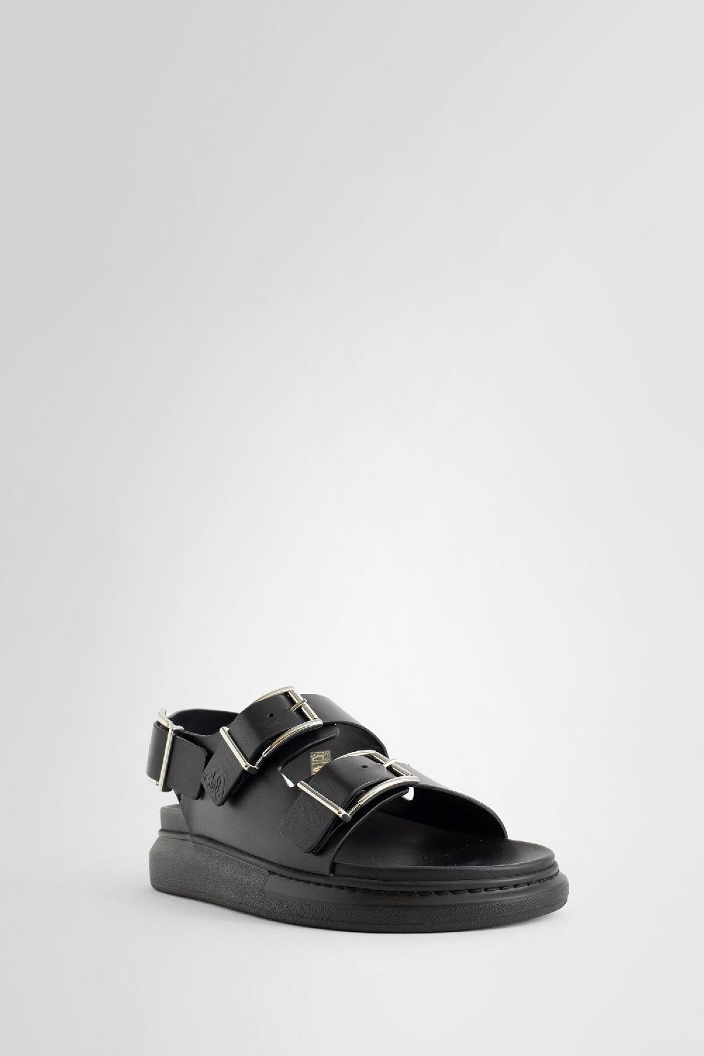 Antonioli ALEXANDER MCQUEEN MAN BLACK SANDALS & SLIDES Hotsell