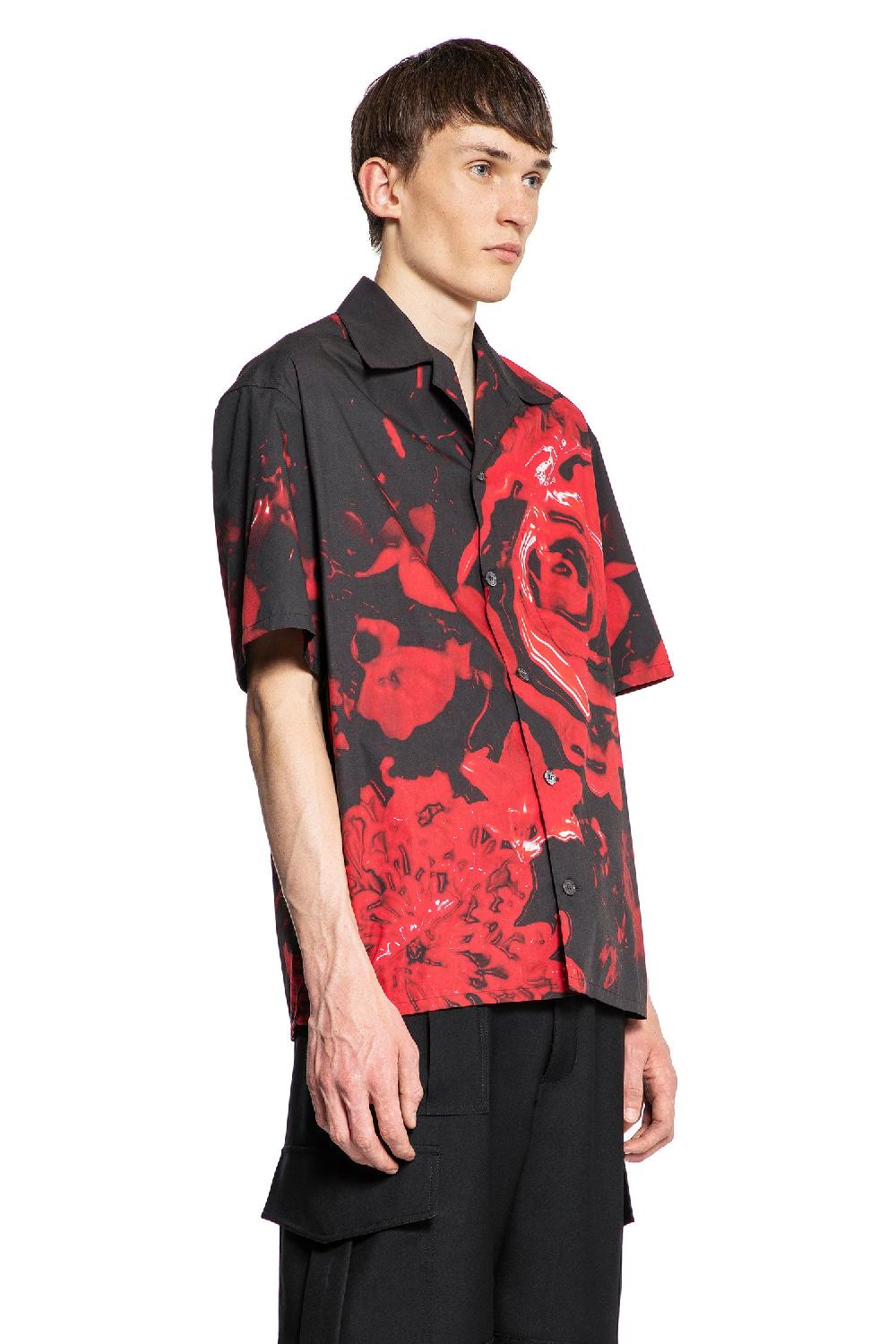Antonioli ALEXANDER MCQUEEN MAN BLACK SHIRTS Vendita Calda