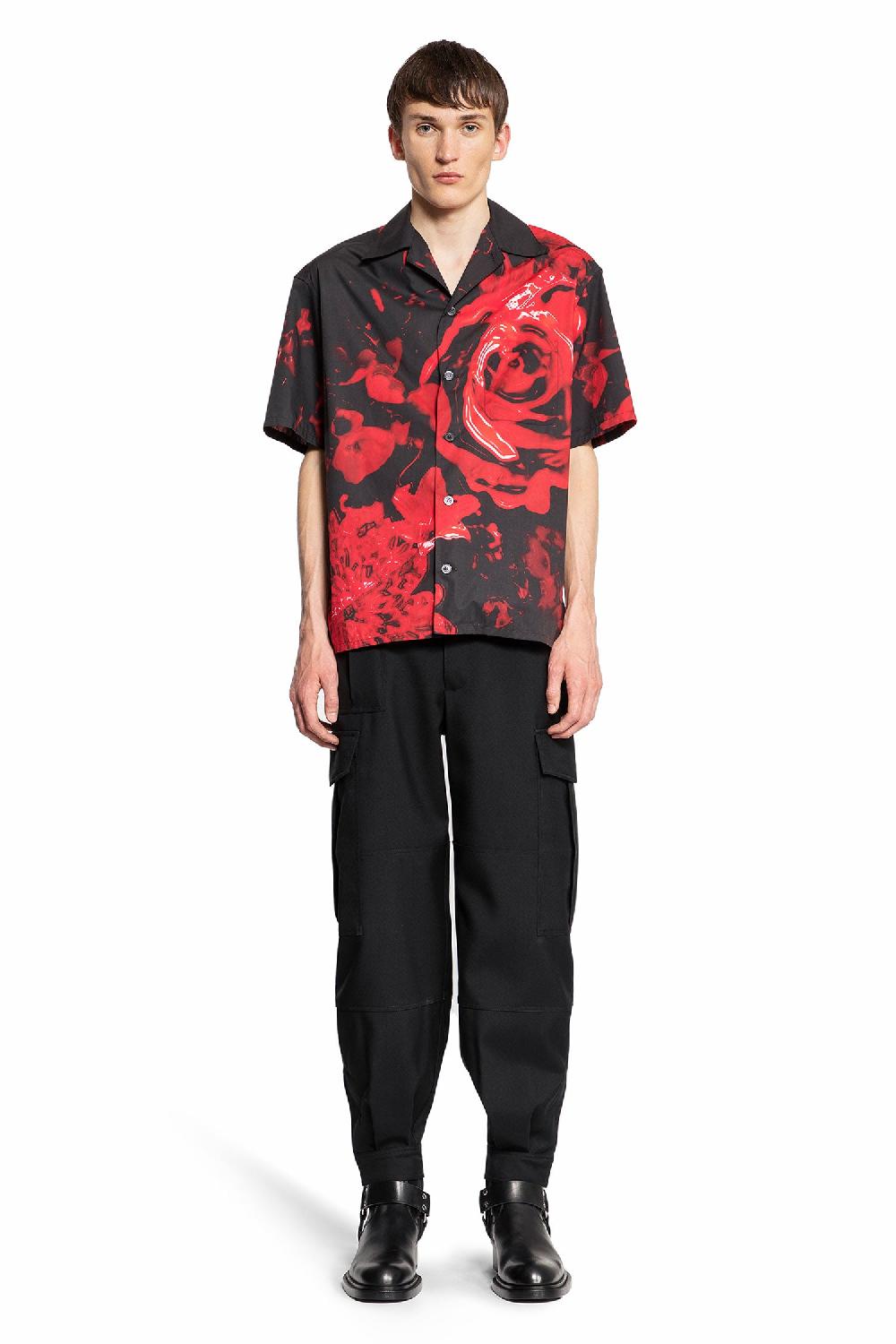 Antonioli ALEXANDER MCQUEEN MAN BLACK SHIRTS Vendita Calda