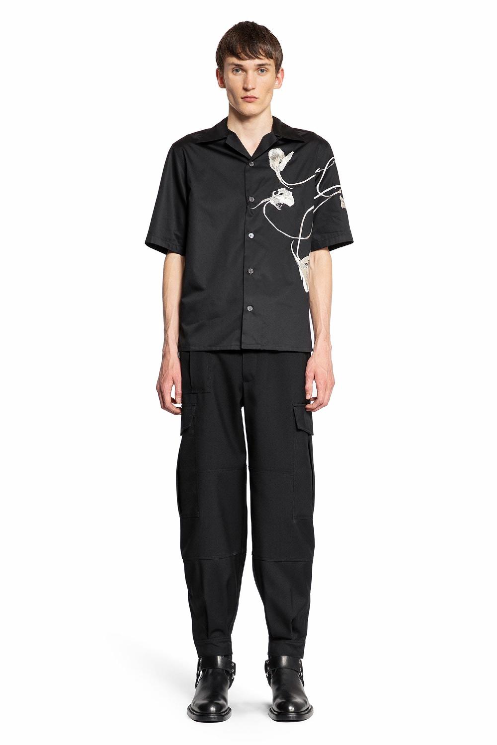 Antonioli ALEXANDER MCQUEEN MAN BLACK SHIRTS Vendita Economica