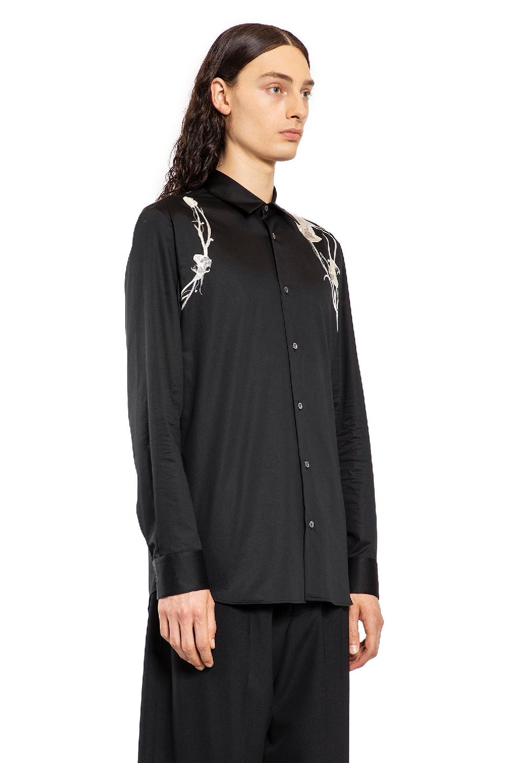 Antonioli ALEXANDER MCQUEEN MAN BLACK SHIRTS Saldi Di Fabbrica