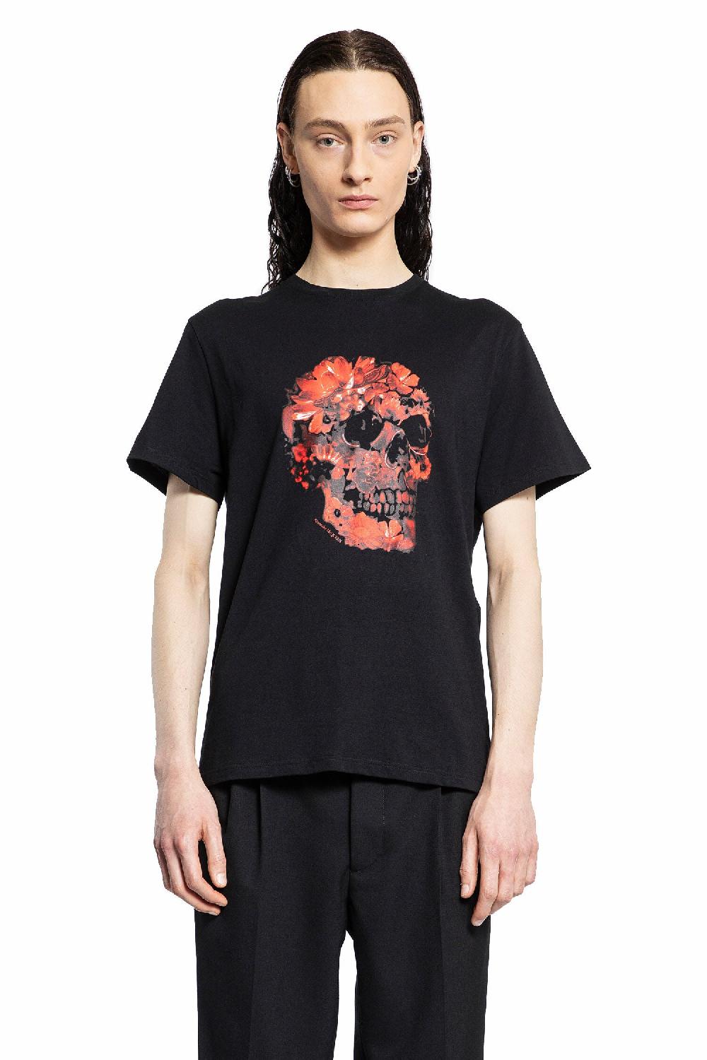Antonioli ALEXANDER MCQUEEN MAN BLACK T-SHIRTS & TANK TOPS Italia
