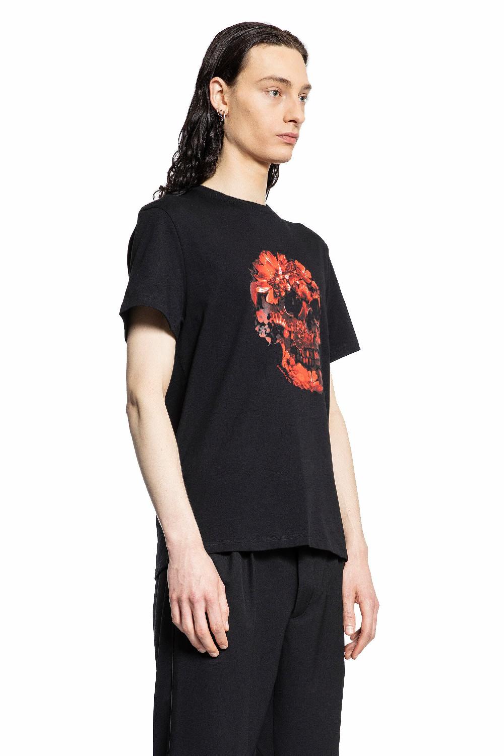 Antonioli ALEXANDER MCQUEEN MAN BLACK T-SHIRTS & TANK TOPS Italia