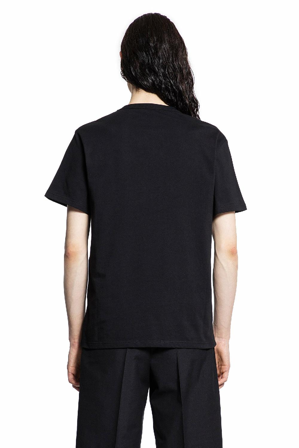Antonioli ALEXANDER MCQUEEN MAN BLACK T-SHIRTS & TANK TOPS In Linea