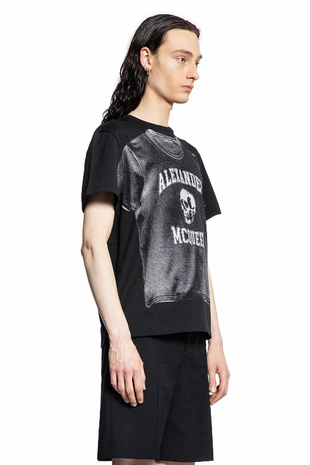 Antonioli ALEXANDER MCQUEEN MAN BLACK T-SHIRTS & TANK TOPS Nuovo