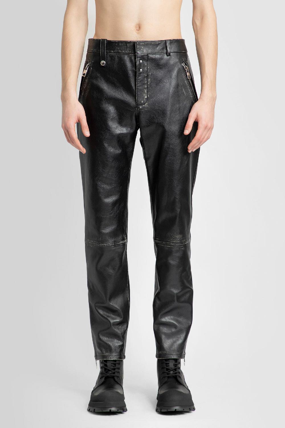 Antonioli ALEXANDER MCQUEEN MAN BLACK TROUSERS Promozione