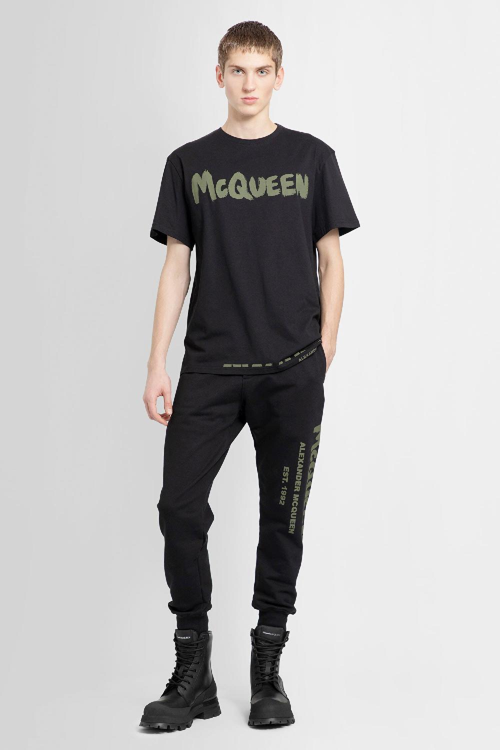 Antonioli ALEXANDER MCQUEEN MAN BLACK TROUSERS Spedizione Gratuita