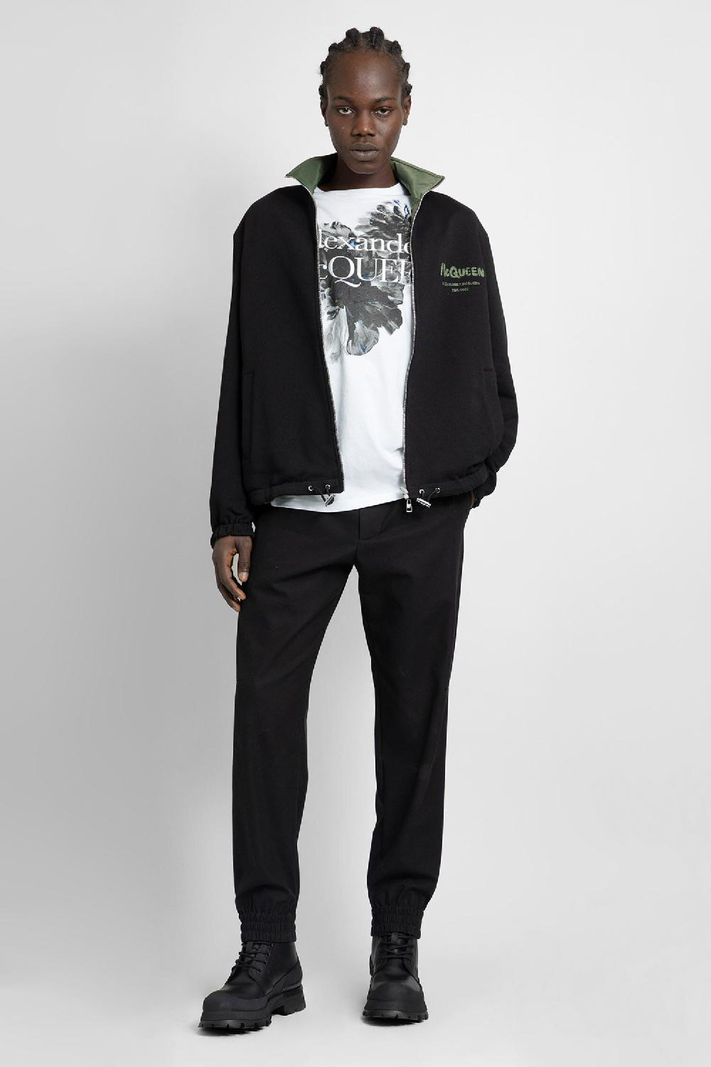 Antonioli ALEXANDER MCQUEEN MAN BLACK TROUSERS Soddisfazione Garantita