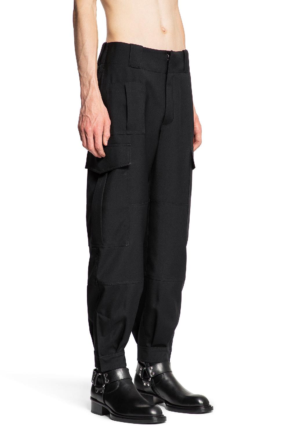 Antonioli ALEXANDER MCQUEEN MAN BLACK TROUSERS Qualità Garantita