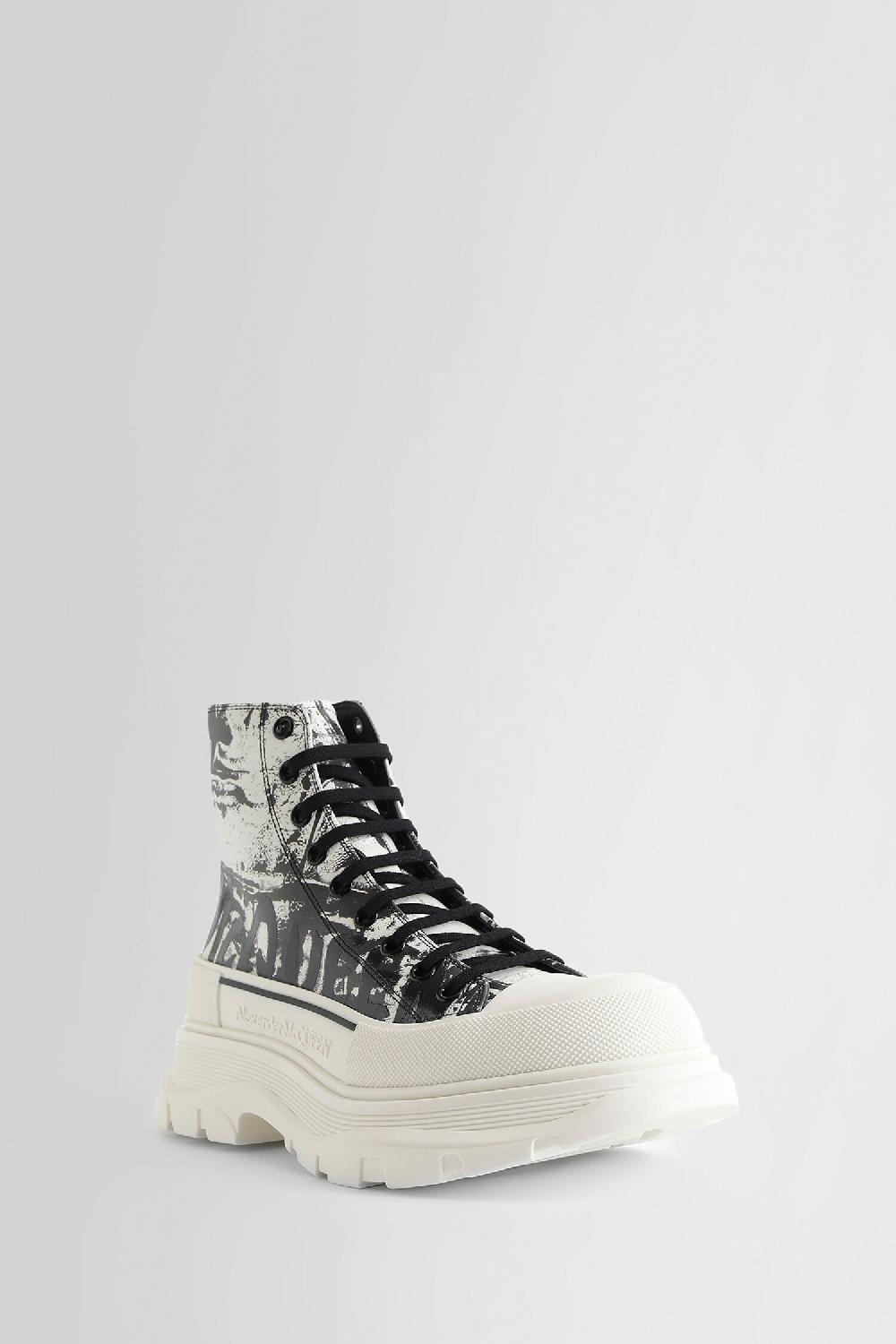 Antonioli ALEXANDER MCQUEEN MAN BLACK&WHITE BOOTS Affare Del Giorno