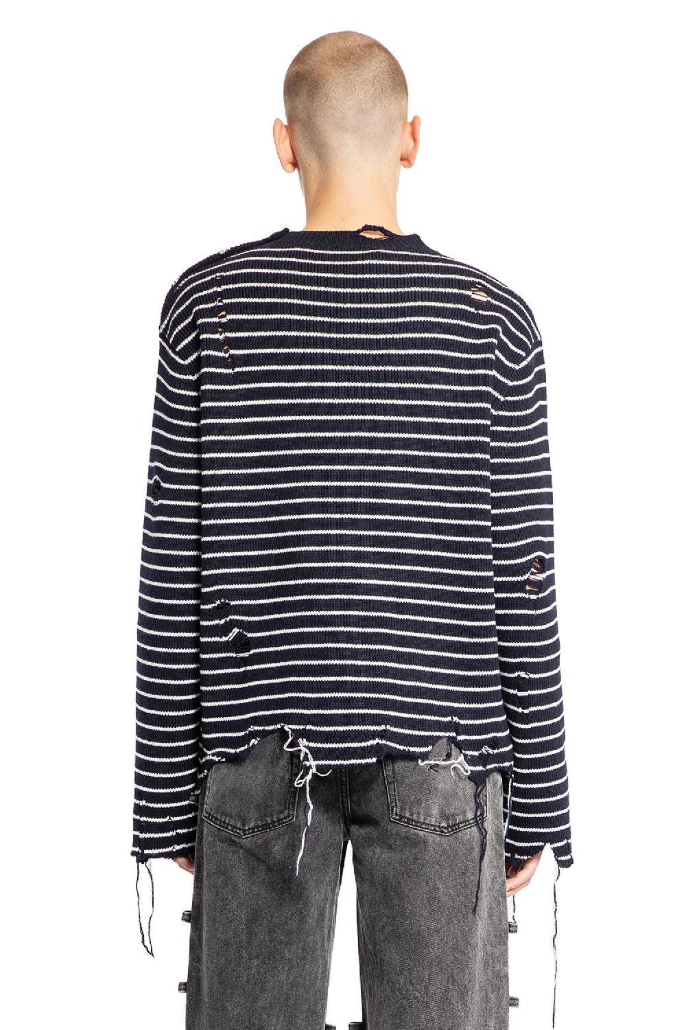 Antonioli ALEXANDER MCQUEEN MAN BLACK&WHITE KNITWEAR Convenienza