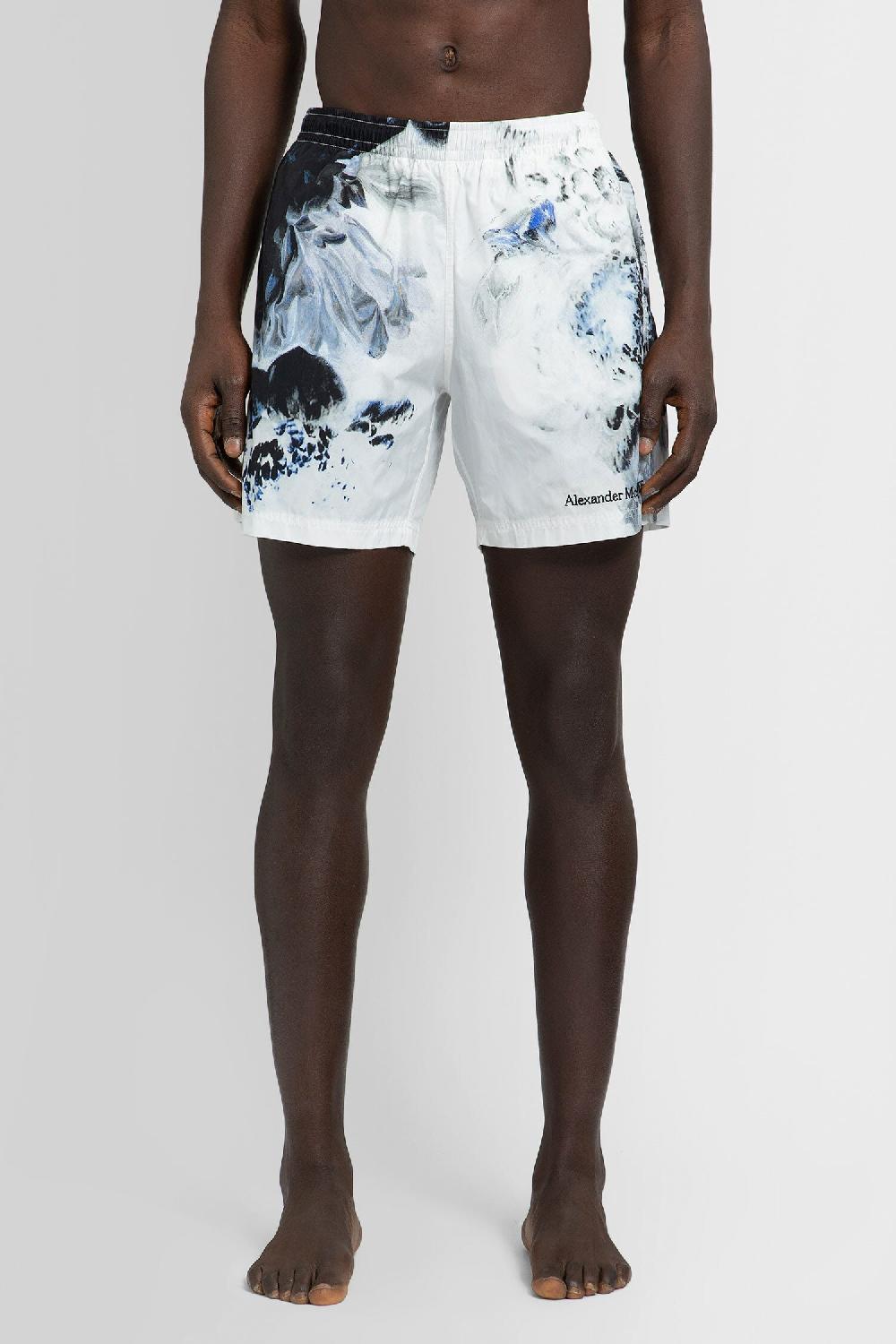Antonioli ALEXANDER MCQUEEN MAN BLACK&WHITE SWIMWEAR Outlet