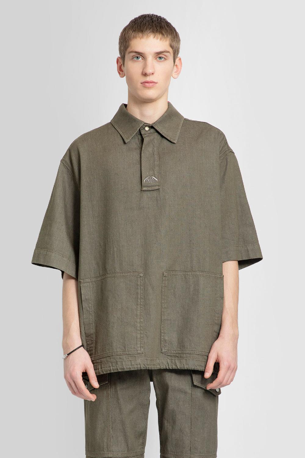 Antonioli ALEXANDER MCQUEEN MAN GREEN SHIRTS Saldi