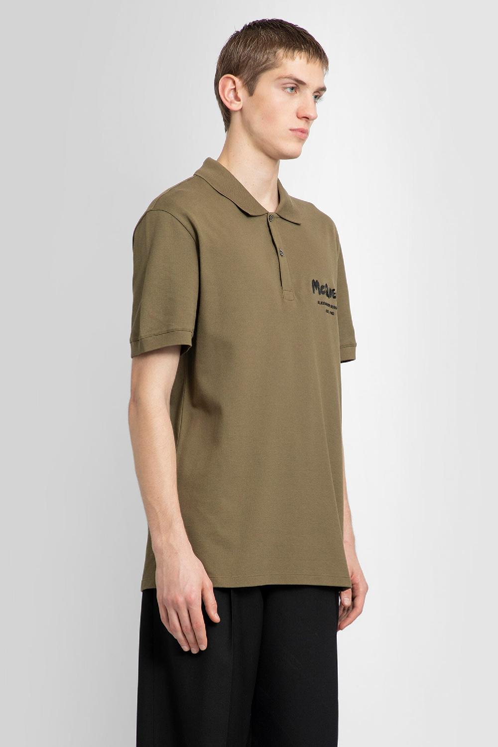 Antonioli ALEXANDER MCQUEEN MAN GREEN T-SHIRTS & TANK TOPS Grandi sconti