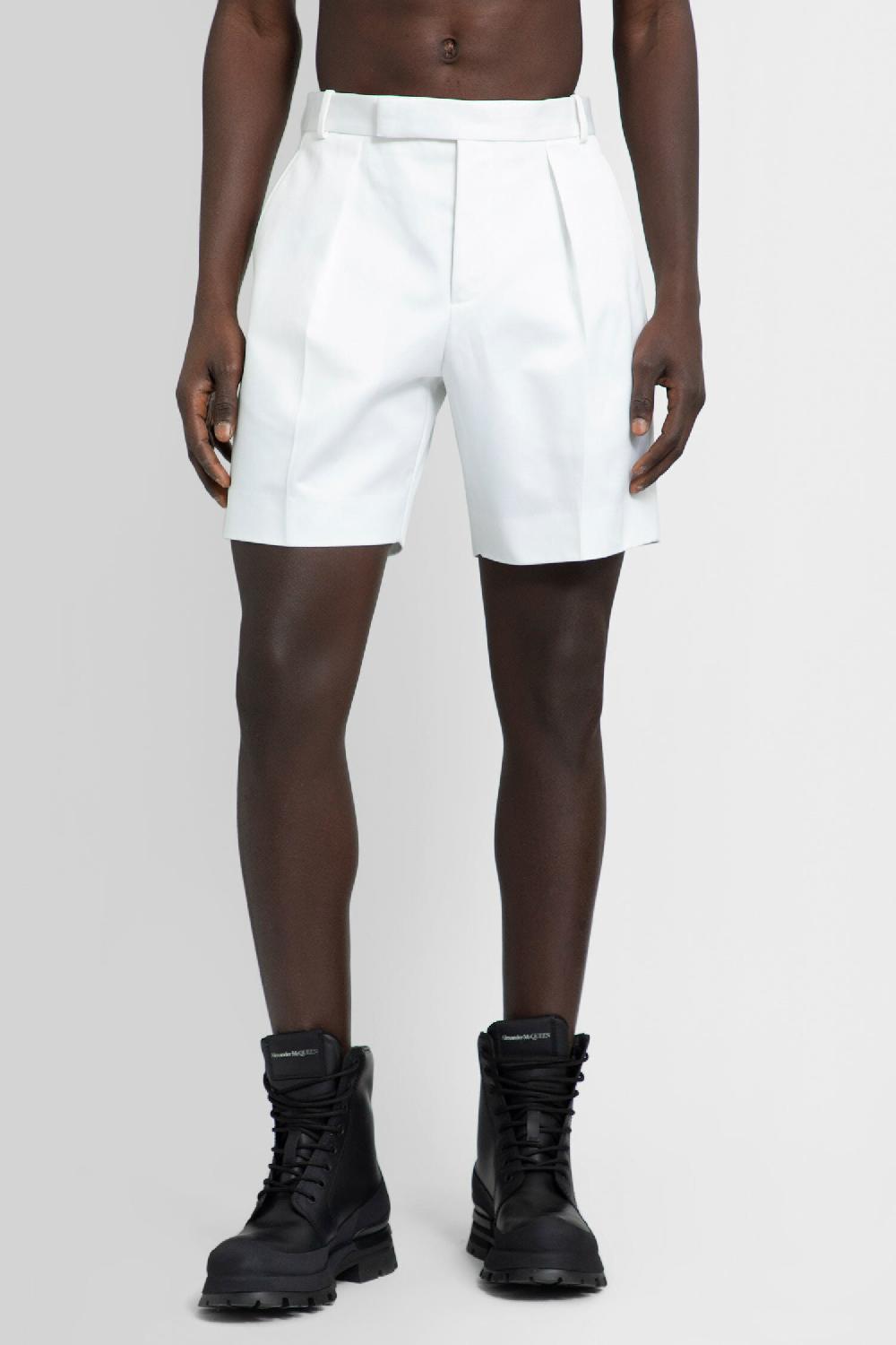 Antonioli ALEXANDER MCQUEEN MAN WHITE SHORTS & SKIRTS In Linea