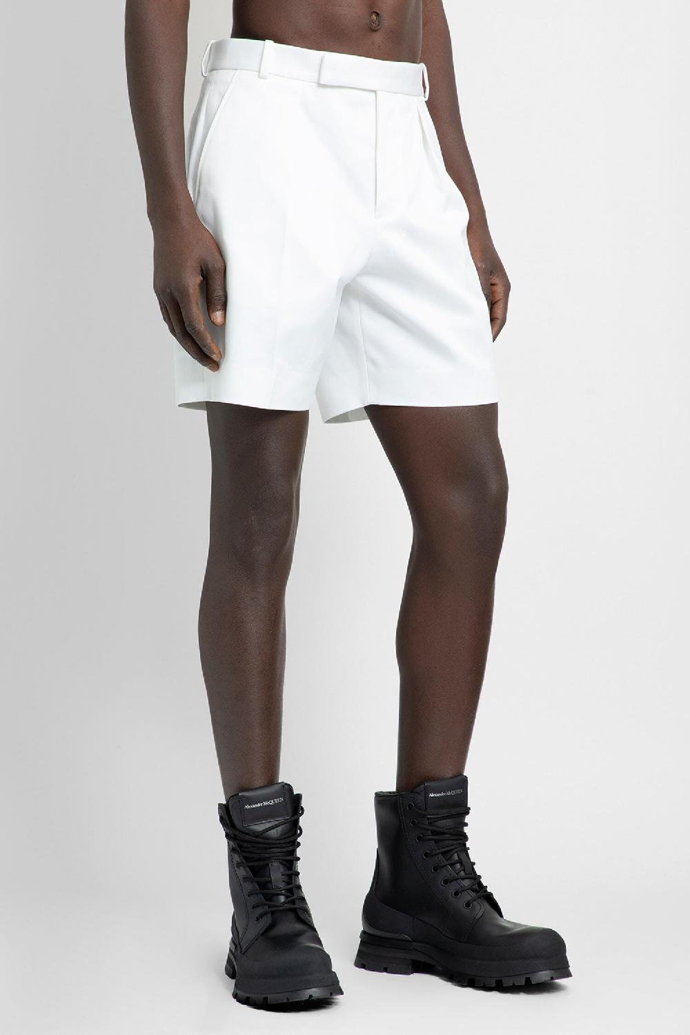 Antonioli ALEXANDER MCQUEEN MAN WHITE SHORTS & SKIRTS In Linea