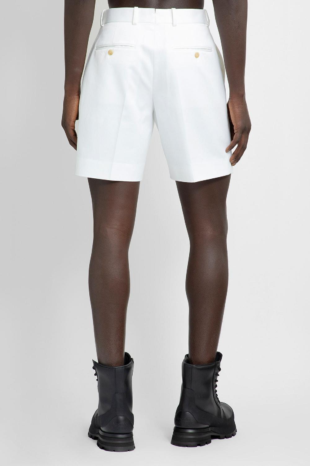 Antonioli ALEXANDER MCQUEEN MAN WHITE SHORTS & SKIRTS In Linea