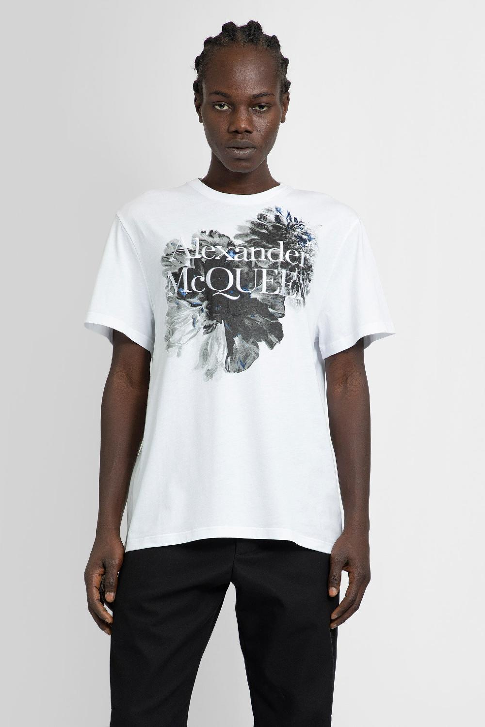 Antonioli ALEXANDER MCQUEEN MAN WHITE T-SHIRTS & TANK TOPS Soddisfazione Garantita