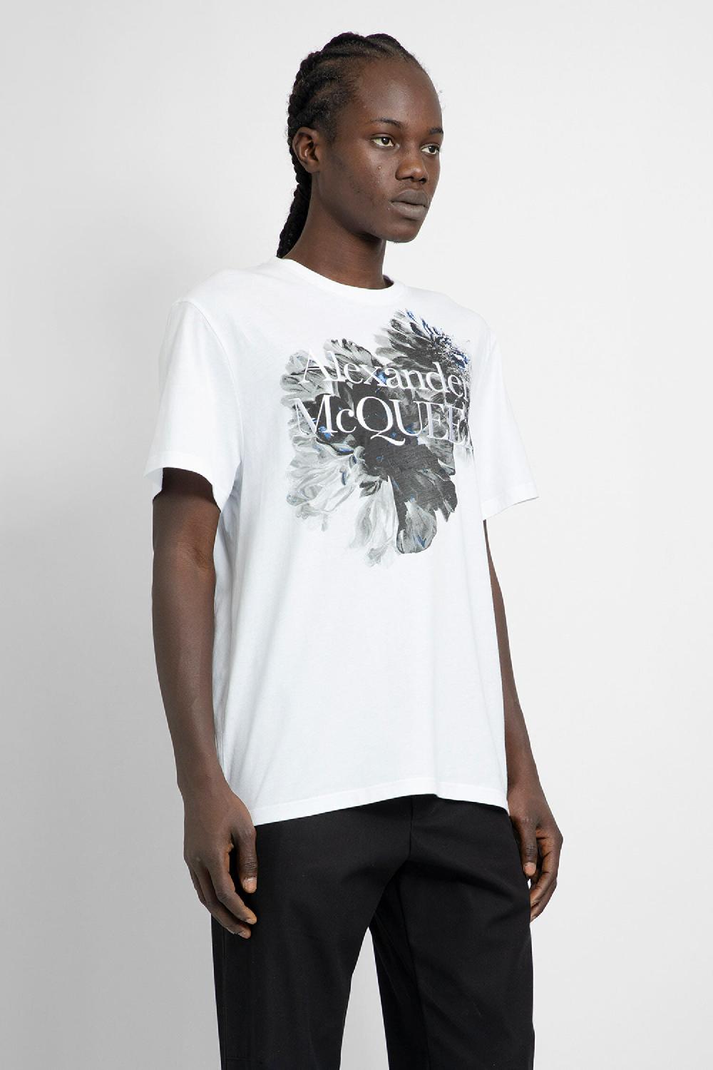 Antonioli ALEXANDER MCQUEEN MAN WHITE T-SHIRTS & TANK TOPS Soddisfazione Garantita