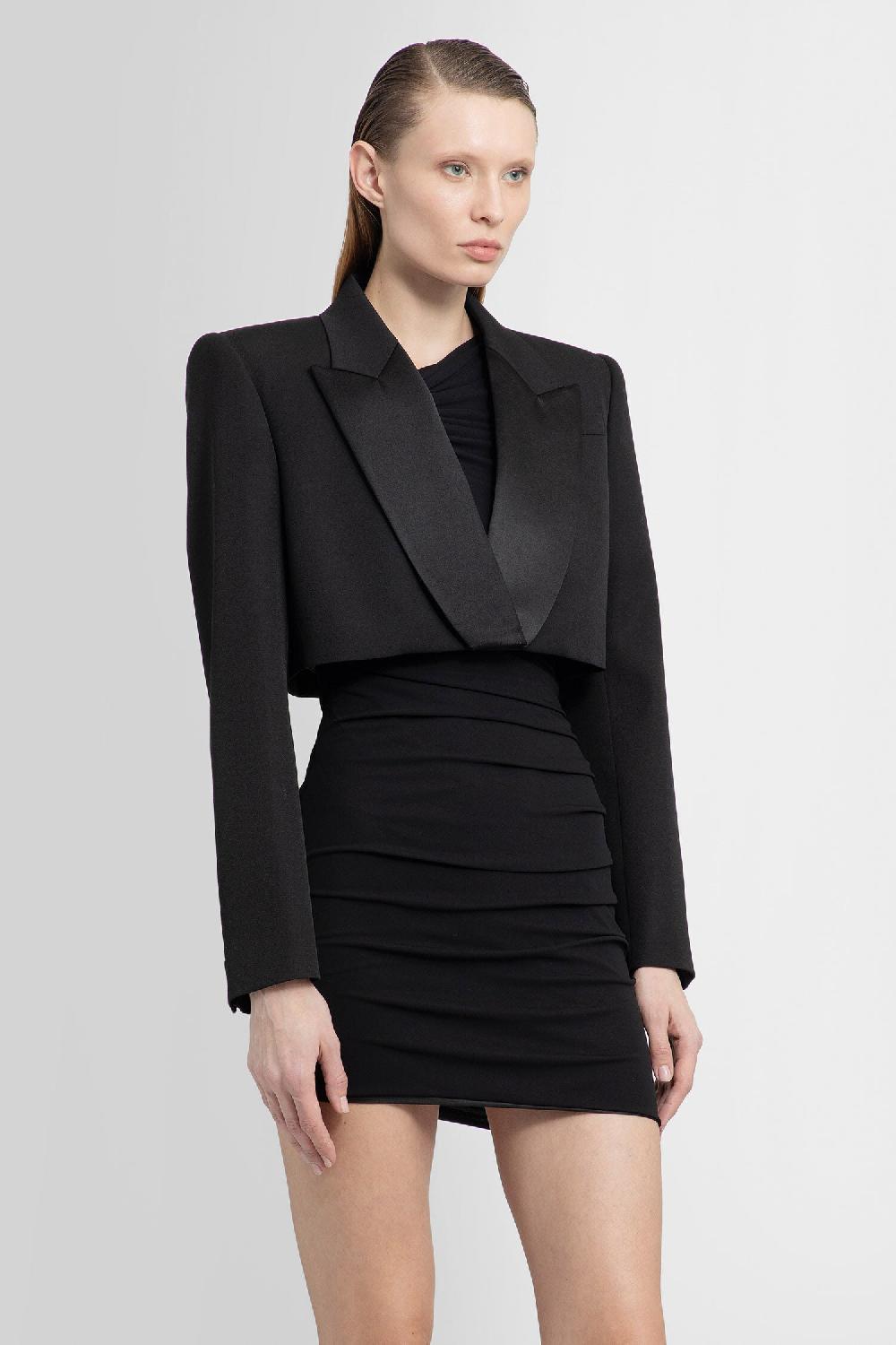 Antonioli ALEXANDER MCQUEEN WOMAN BLACK BLAZERS Consegna Veloce
