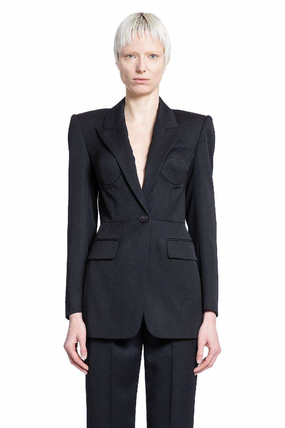 Antonioli ALEXANDER MCQUEEN WOMAN BLACK BLAZERS Promozione Limitata