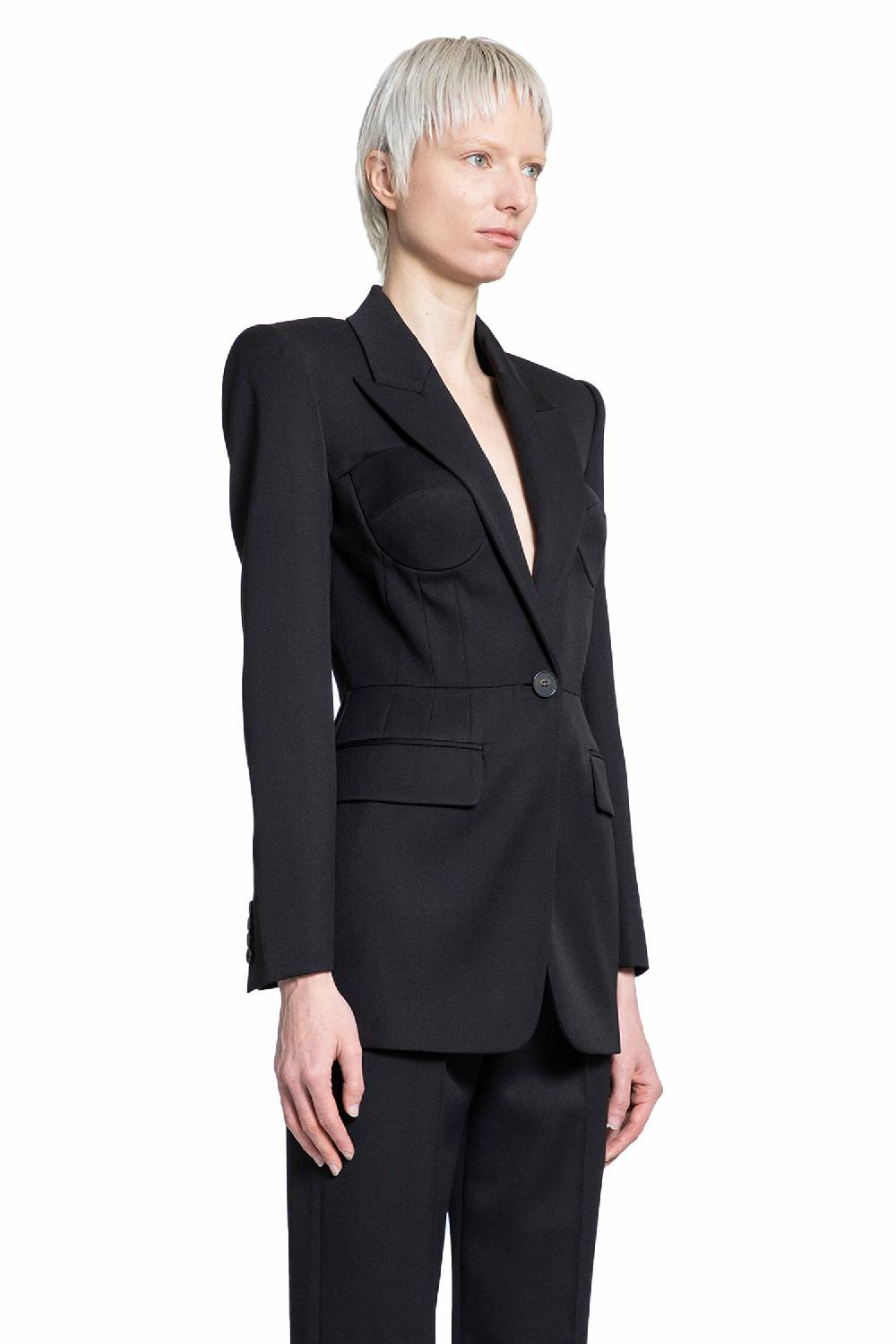 Antonioli ALEXANDER MCQUEEN WOMAN BLACK BLAZERS Promozione Limitata