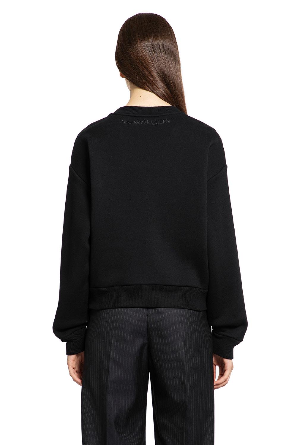 Antonioli ALEXANDER MCQUEEN WOMAN BLACK SWEATSHIRTS Moda