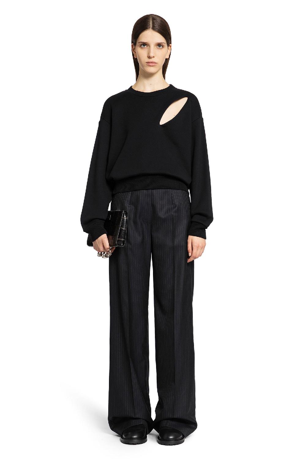 Antonioli ALEXANDER MCQUEEN WOMAN BLACK SWEATSHIRTS Moda