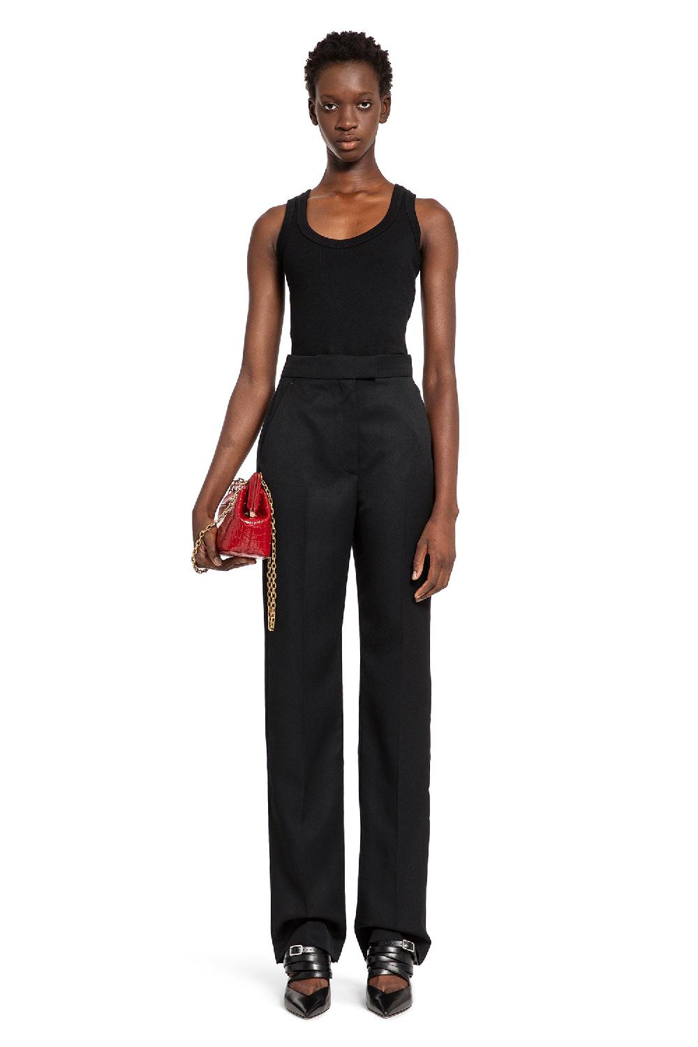 Antonioli ALEXANDER MCQUEEN WOMAN BLACK T-SHIRTS & TANK TOPS 2025