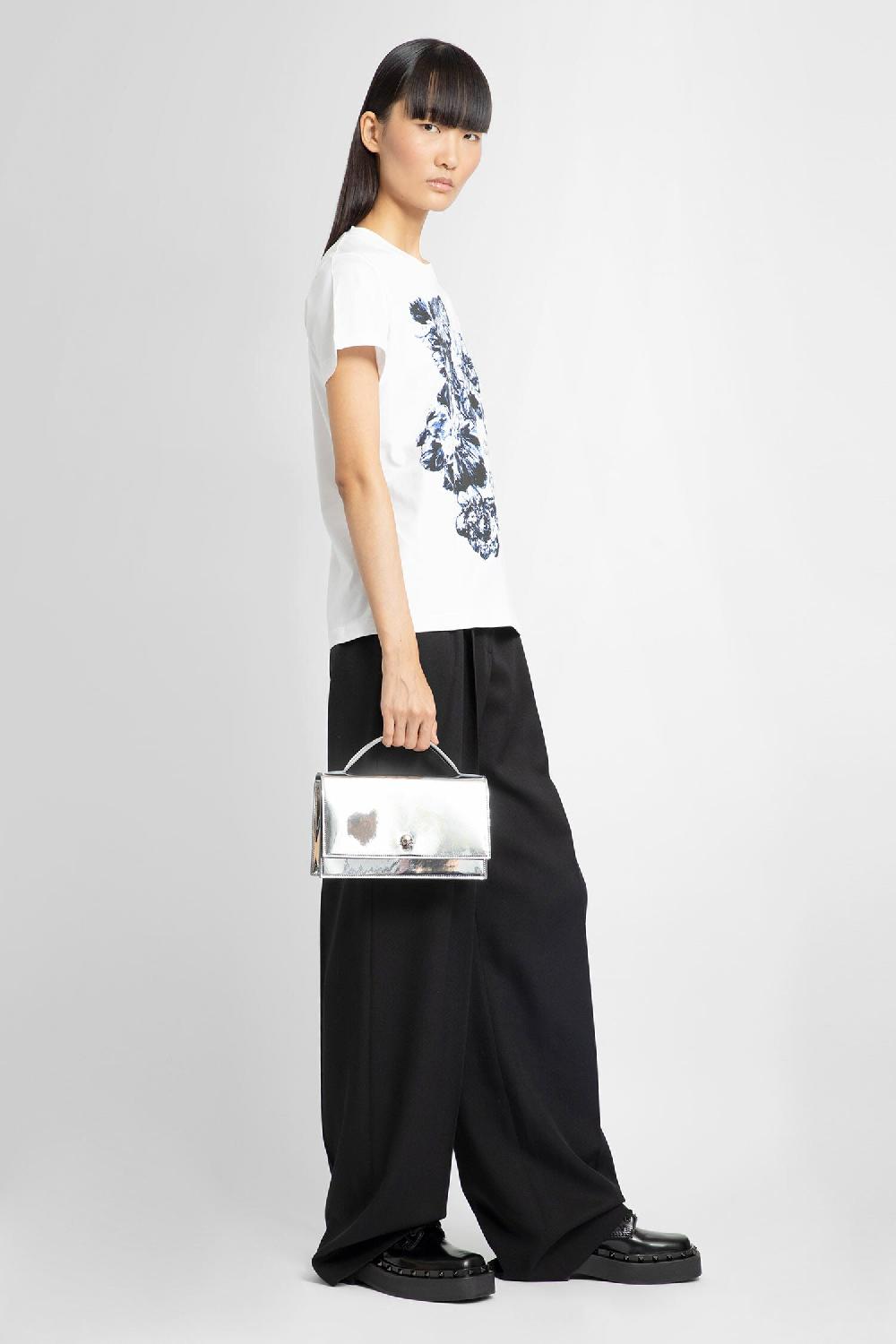 Antonioli ALEXANDER MCQUEEN WOMAN BLACK TROUSERS Nuovo
