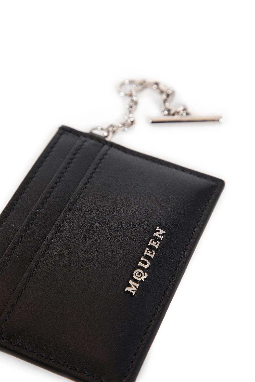 Antonioli ALEXANDER MCQUEEN WOMAN BLACK WALLETS & CARDHOLDERS Prezzo Ridotto