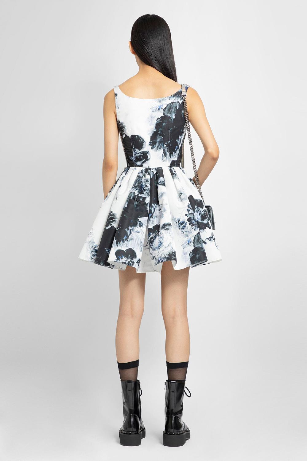 Antonioli ALEXANDER MCQUEEN WOMAN BLACK&WHITE DRESSES Spedizione Gratuita