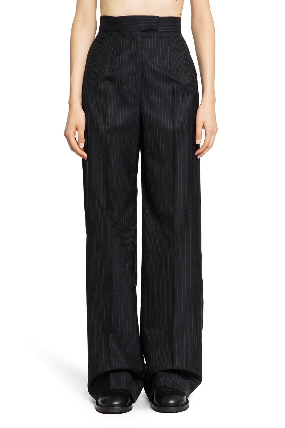 Antonioli ALEXANDER MCQUEEN WOMAN BLUE TROUSERS Economico