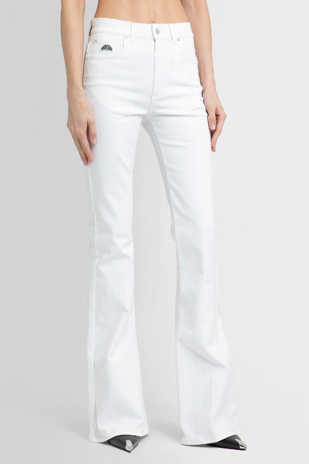 Antonioli ALEXANDER MCQUEEN WOMAN WHITE JEANS In Vendita