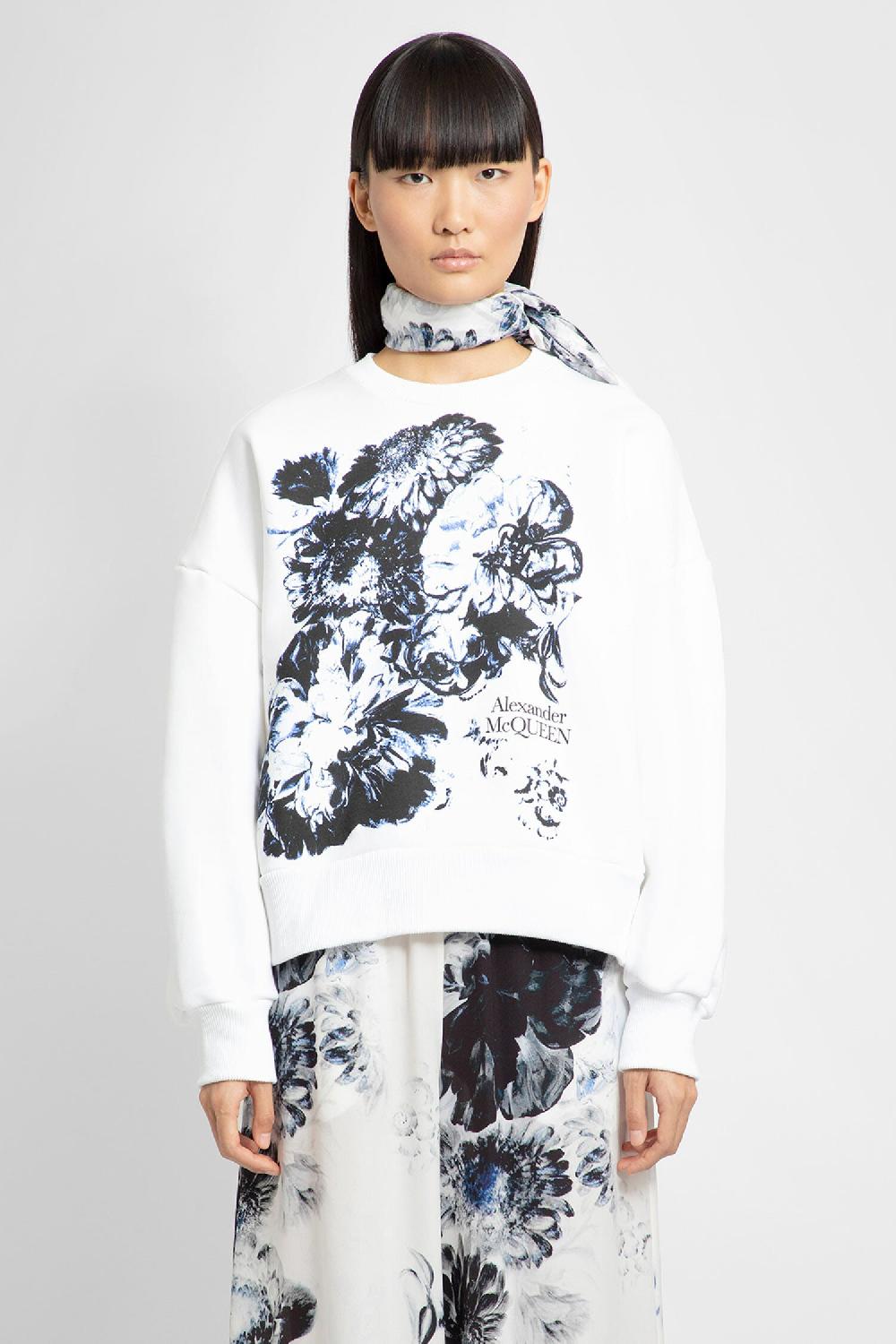 Antonioli ALEXANDER MCQUEEN WOMAN WHITE SWEATSHIRTS Fornitura limitata