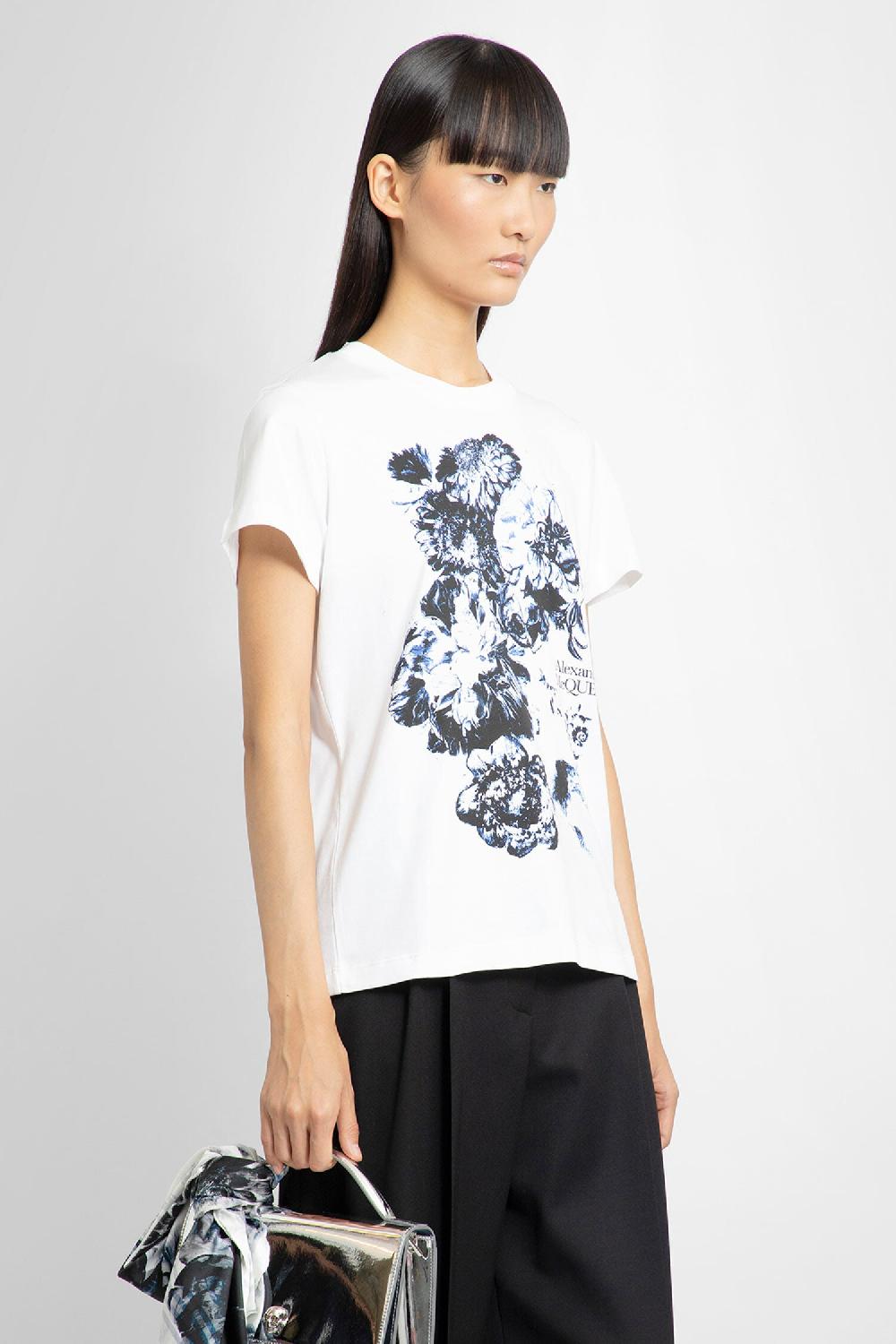Antonioli ALEXANDER MCQUEEN WOMAN WHITE T-SHIRTS & TANK TOPS Negozio