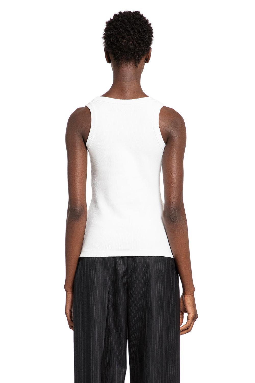 Antonioli ALEXANDER MCQUEEN WOMAN WHITE T-SHIRTS & TANK TOPS Nuova
