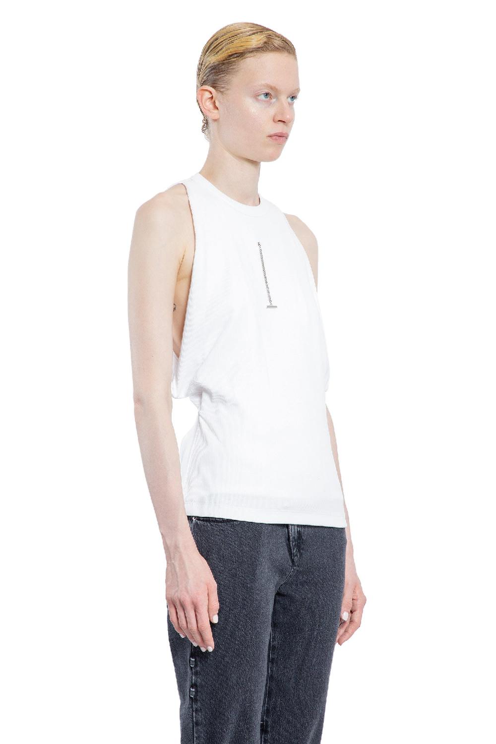 Antonioli ALEXANDER MCQUEEN WOMAN WHITE T-SHIRTS & TANK TOPS Moda
