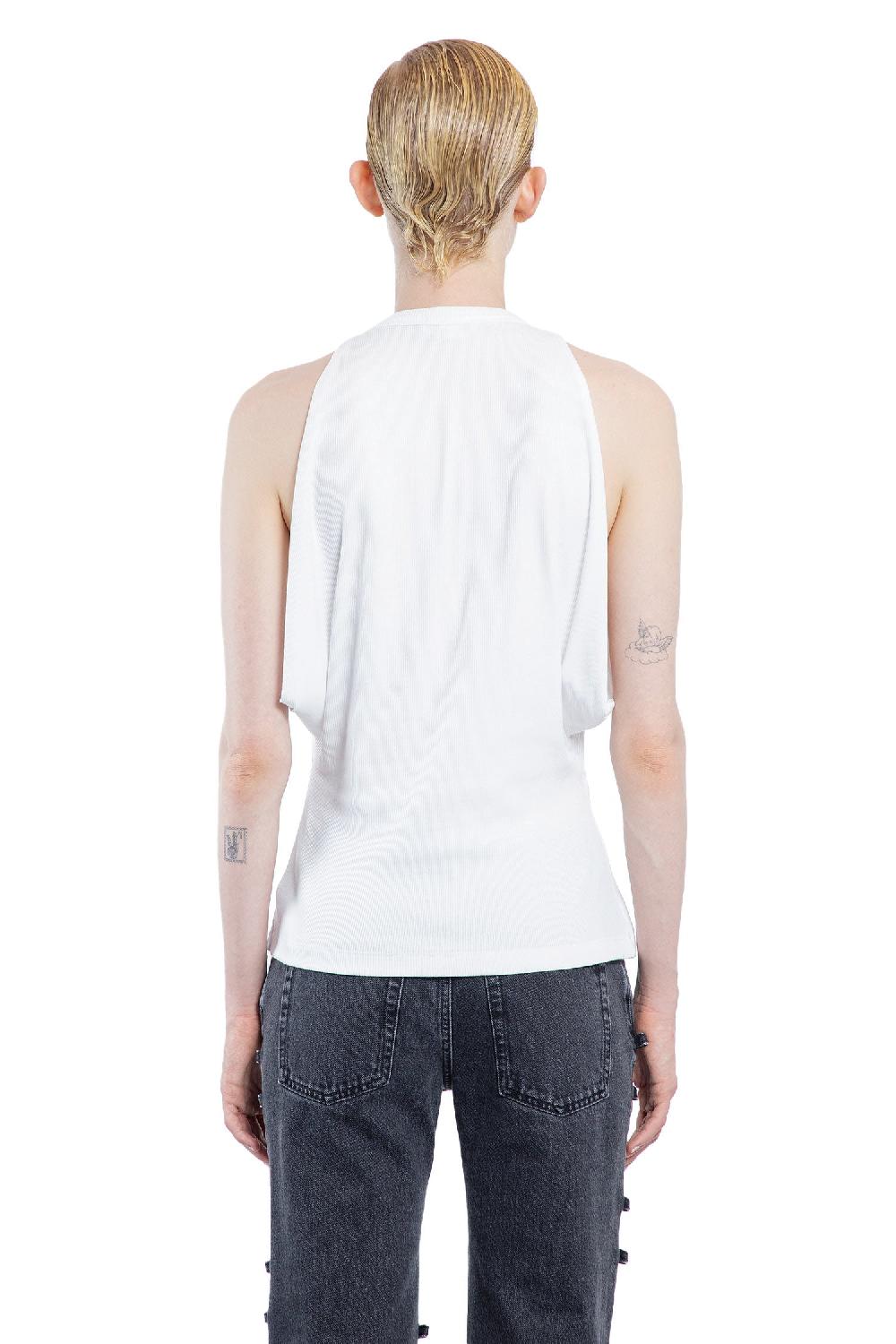 Antonioli ALEXANDER MCQUEEN WOMAN WHITE T-SHIRTS & TANK TOPS Moda