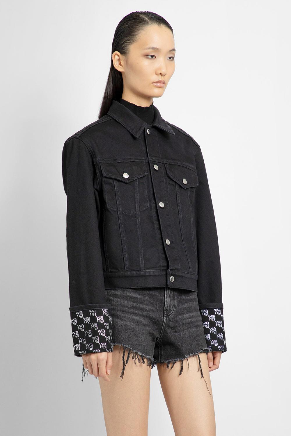 Antonioli ALEXANDER WANG WOMAN BLACK JACKETS Nuovo