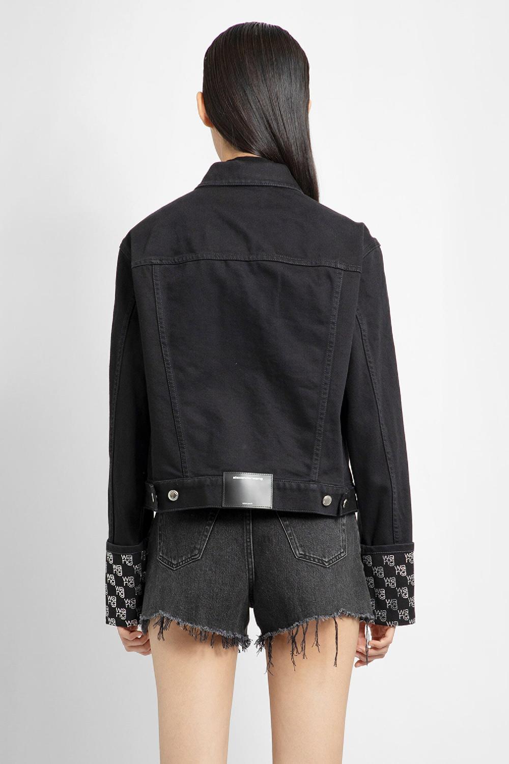 Antonioli ALEXANDER WANG WOMAN BLACK JACKETS Nuovo