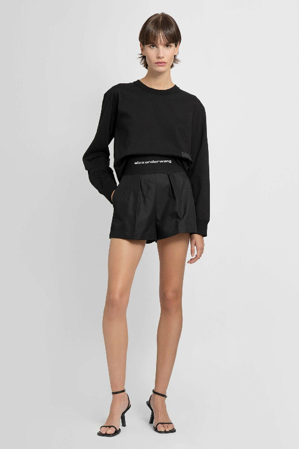 Antonioli ALEXANDER WANG WOMAN BLACK SHORTS Qualità Garantita