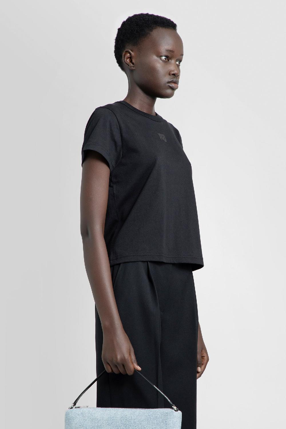 Antonioli ALEXANDER WANG WOMAN BLACK T-SHIRTS & TANK TOPS Shopping Online
